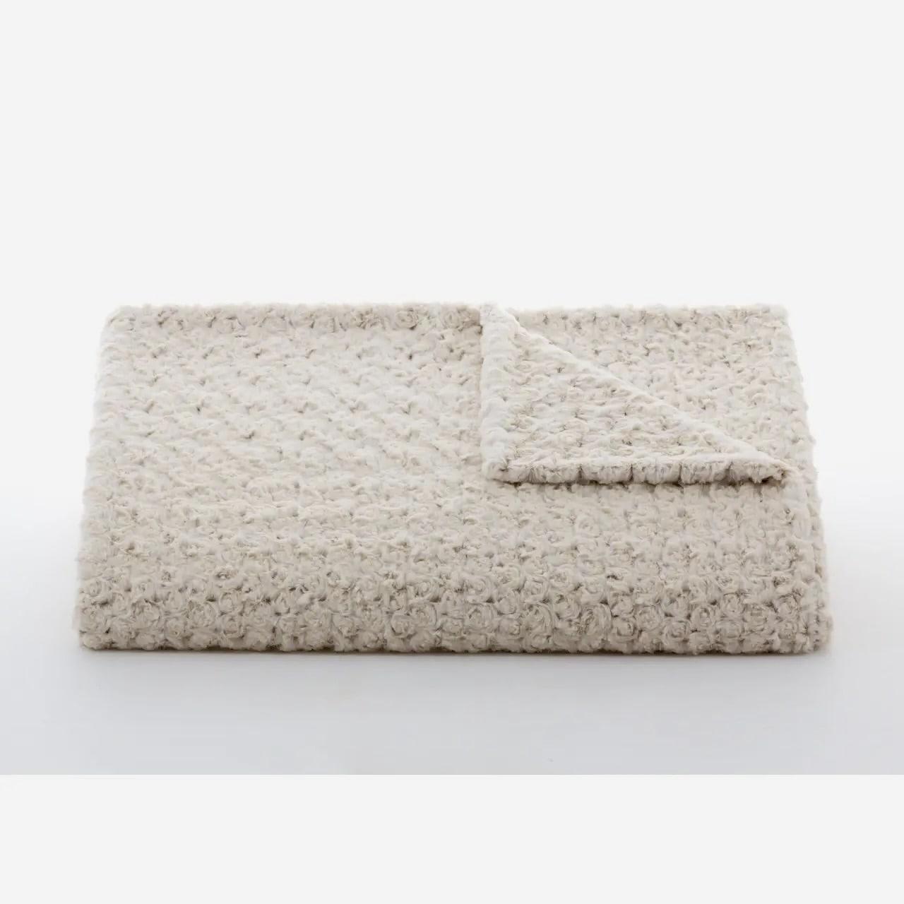 Rosebud Cream & Sahara Throw